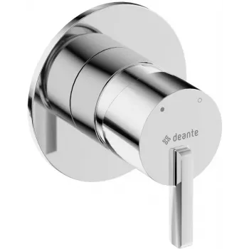 DEANTE grifo de ducha empotrado sin conmutador de ducha, negro mate, monomando, cuerpo de latón, serie Arnika Nero