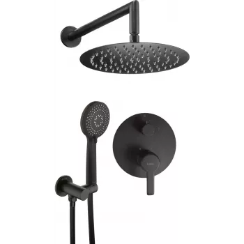 DEANTE Set de ducha empotrado Arnika Nero negro mate