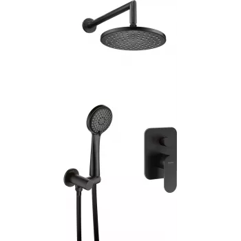 DEANTE Set de ducha empotrado Arnika Nero negro mate