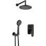 DEANTE Set de ducha empotrado Arnika Nero negro mate