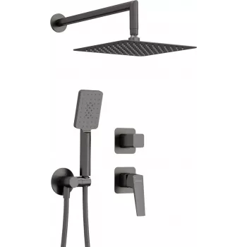 DEANTE Conjunto de ducha empotrado cromado 250mm rociador de lluvia con teleducha