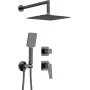 DEANTE Conjunto de ducha empotrado cromado 250mm rociador de lluvia con teleducha