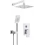 DEANTE Conjunto de ducha empotrado negro mate