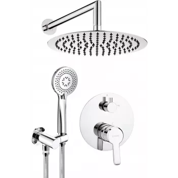 Set de ducha empotrado DEANTE negro mate