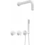 DEANTE set de ducha empotrado con ducha de mano y mezclador horizontal