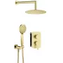 Conjunto de ducha empotrado con grifería mezcladora DEANTE BOX - cromo, cabezal de ducha redondo 250mm