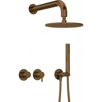 DEANTE Set de ducha empotrado con cabezal de ducha, grifo horizontal