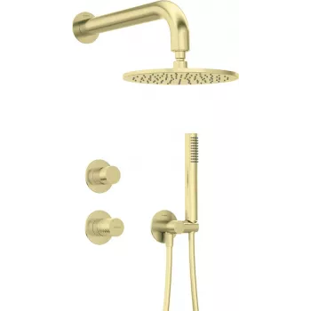 DEANTE set de ducha empotrado con cabezal de ducha - negro mate