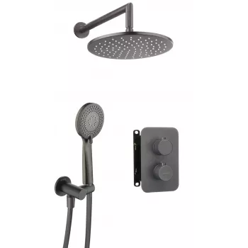 DEANTE Conjunto de ducha empotrado con termostato BOX Cromo