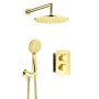 DEANTE Conjunto de ducha empotrado con termostato BOX - Negro mate