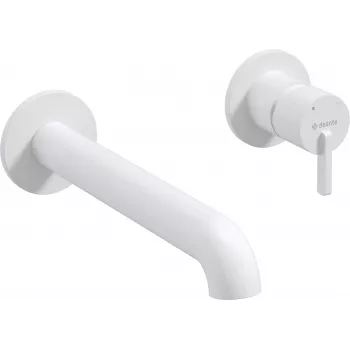DEANTE Grifo de Lavabo Empotrado Oro Latón Monomando Montaje en Pared