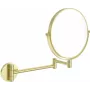 DEANTE espejo de tocador con brazo móvil – espejo de pared LED de doble cara con aumento 1x/3x, giro 360°, protección contra salpicaduras IP44, acabado cromo pulido