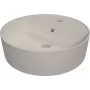 DEANTE Lavabo de sobreponer de cerámica con repisa para grifería CGR_5U4B
