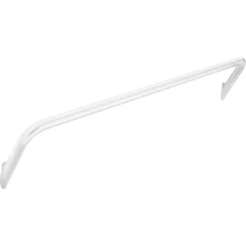 DEANTE Davino toallero de pared - 2 brazos abatibles, acero inoxidable, plata mate