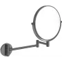 Espejo de maquillaje de doble cara DEANTE con brazo ajustable - montaje en pared, iluminación LED, aumento 1x/3x, cromo