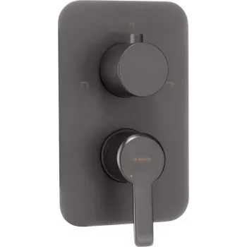 DEANTE Elemento exterior para grifo monomando empotrado BOX - Oro, montaje en pared, monomando, acabado PVD