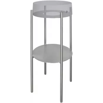 DEANTE CKS_F36A consola de baño de pie blanco brillante, 2 cajones de cierre suave, compatible con Cersanit CREA 80cm