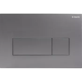 DEANTE Placa de descarga para cisternas empotradas - Slim, plata, para Cersanit AQUA
