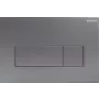DEANTE Placa de descarga para cisternas empotradas - Slim, plata, para Cersanit AQUA