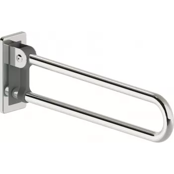 DEANTE Soporte de pared plegable 70 cm blanco acero Soporte de estante que ahorra espacio