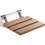 DEANTE Taburete de pared plegable - Blanco/Plata, capacidad de carga 130 kg