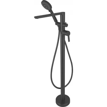 DEANTE grifo de bañera de pie con set de ducha - serie Arnika, negro mate