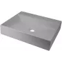 DEANTE Lavabo de sobreponer de granito compuesto con escurridor - 500x400 mm negro grafito