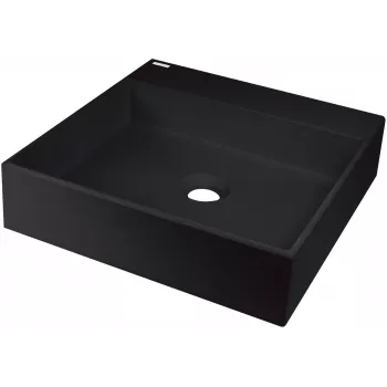 DEANTE Lavabo de granito para montaje sobre encimera con taladro de grifo - 400x400 mm - beige