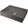 DEANTE Lavabo de sobreponer de granito con orificio para grifo - 500x400 mm Grafito