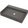 DEANTE lavabo sobre encimera de granito con orificio para grifo - 60x40 cm antracita
