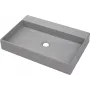 DEANTE lavabo sobre encimera de granito con orificio para grifo - 60x40 cm grafito