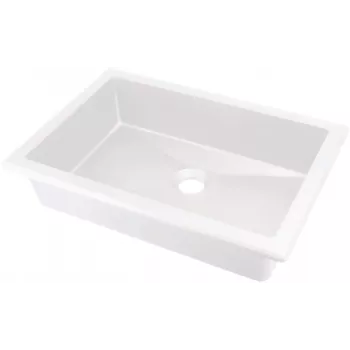 DEANTE Fregadero de granito bajo encimera/encastrado beige 580x440 mm