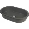 Lavabo de granito para encimera y bajo encimera DEANTE grafito 500x440mm