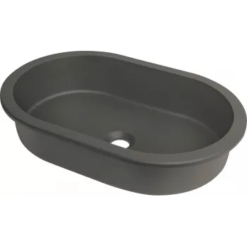 Lavabo de granito para encimera y bajo encimera DEANTE grafito 500x440mm
