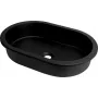 DEANTE lavabo de granito bajo encimera/encimera Titanium Black 460x410 mm