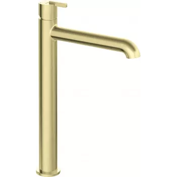 DEANTE Grifo de lavabo con caño alto cromo Arnika monomando montaje sobre encimera