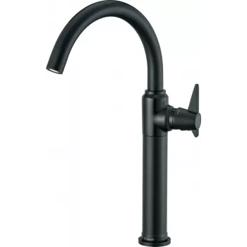 DEANTE Grifo de lavabo de caño alto negro mate Arnika Nero