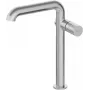 DEANTE grifería de lavabo alta con caño rectangular, negro mate, Arnika Nero