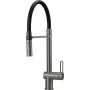 DEANTE Grifo de cocina con caño flexible - 2 tipos de chorro, negro mate
