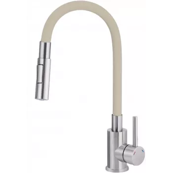 DEANTE Grifo de cocina con caño curvado - 2 tipos de chorro, cromo