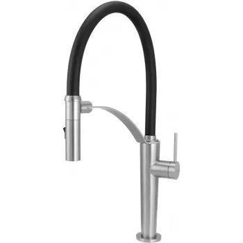 DEANTE grifo de cocina con caño flexible – 2 tipos de chorro, negro mate