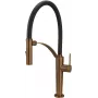 DEANTE Grifo de Cocina con Caño Flexible – 2 Tipos de Rociado, Negro Mate