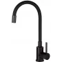 DEANTE grifo de cocina con caño flexible - cromo y negro mate - monomando - serie Moza