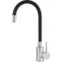 DEANTE grifo de cocina con caño flexible - cromo/blanco