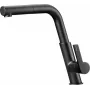DEANTE Grifo de cocina con caño extraíble, cromo, monomando, giratorio 360°, 2 funciones de pulverización