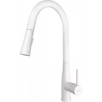 Grifería de cocina DEANTE con caño extraíble, cromo, monomando, giratoria 360°