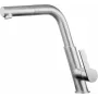 Grifería de cocina DEANTE con caño extraíble, cromo, monomando, giratoria 360°, latón, serie Hiacynt
