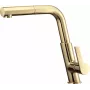 DEANTE Grifo de cocina con caño extraíble, cromo, monomando, latón, serie Hiacynt