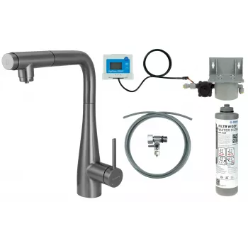 DEANTE grifo de cocina con sistema de filtrado de agua y caño extraíble