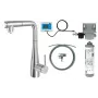 DEANTE Grifo de cocina con sistema de filtrado de agua y caño extraíble BREF075M cromo